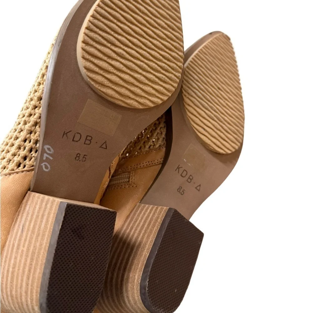 Kelsi Dagger Brooklyn Ego Ankle Boots Tan Size 8.5